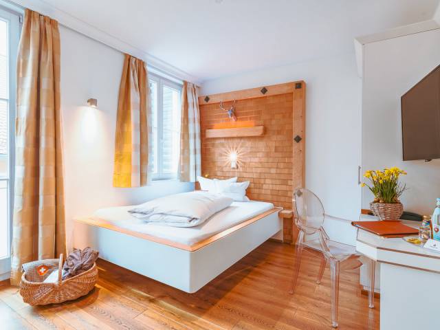 Einzelzimmer im Hotel Helvetia