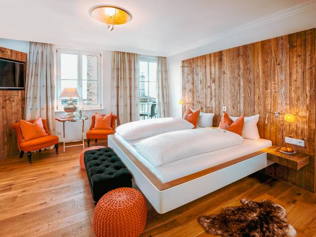 Moderner Panorama Wellroom Deluxe im Yachthotel Helvetia Insel Lindau 